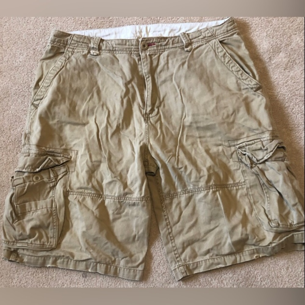 No Boundaries Cargo Shorts Size 36 Khaki